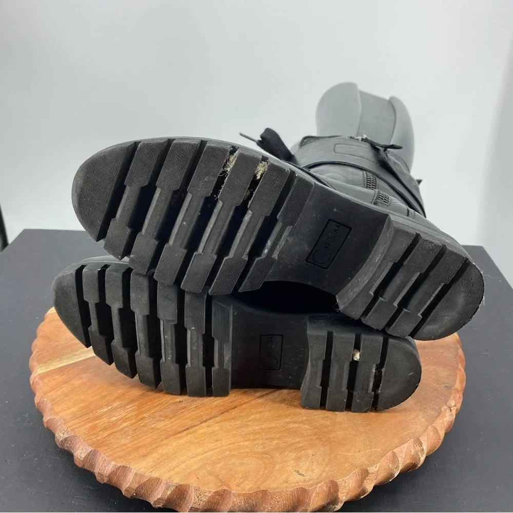 Donna Carolina women's leather ankle boots black  made in Italy sz 36 US 6 - Picture 6 of 8